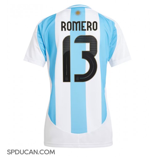 Zenski Nogometni Dres Argentina Cristian Romero #13 Domaci Copa America 2024 Kratak Rukav